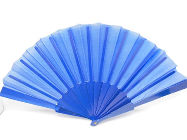 10Pcs New Dark Blue Folding Hand Fans Wedding Favor - Click Image to Close