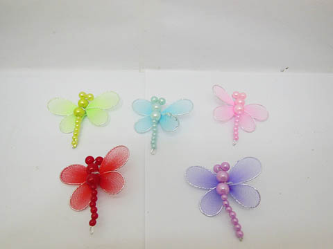 100 New Dragonfly Crafts Embellishments Mixed Colour - Click Image to Close