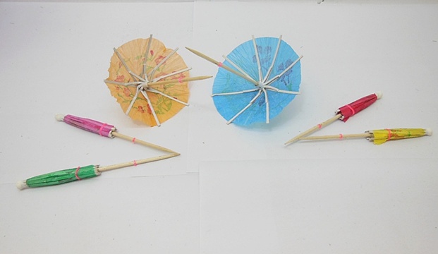 144Pcs Paper Cocktail Umbrellas Parasols Party Pick - Click Image to Close