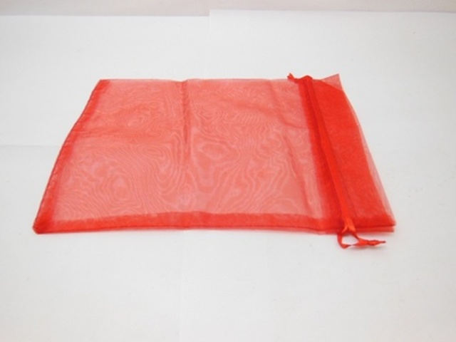 98 Red Drawstring Jewelry Gift Pouches 18x13cm - Click Image to Close