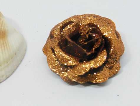 300 Coffee Artificial Rose Flower Head Buds 35x18mm - Click Image to Close