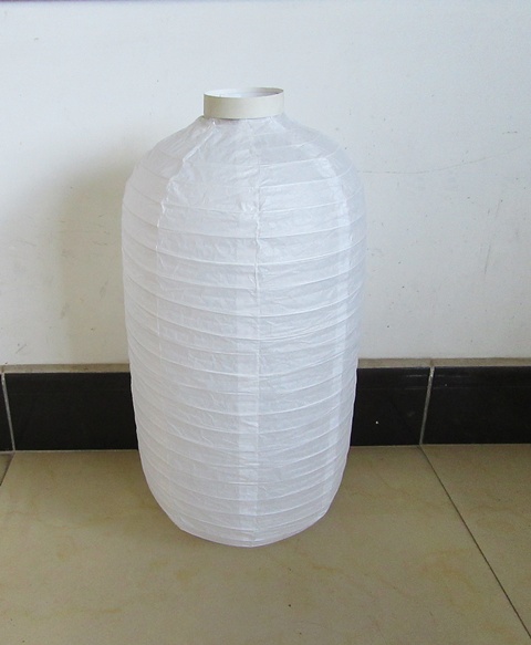 5Pcs White Blessing Paper Lantern Wedding Party D??cor. 50x25cm - Click Image to Close