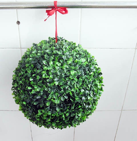 1X Artificial Plant Topiary Ball Boxwood Ball Wedding Decoration - Click Image to Close