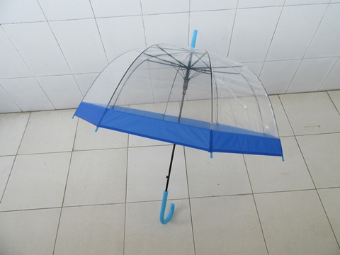 10Pcs Clear Wind Water Proof Umbrella DOME Parasol Dark Blue Bor - Click Image to Close