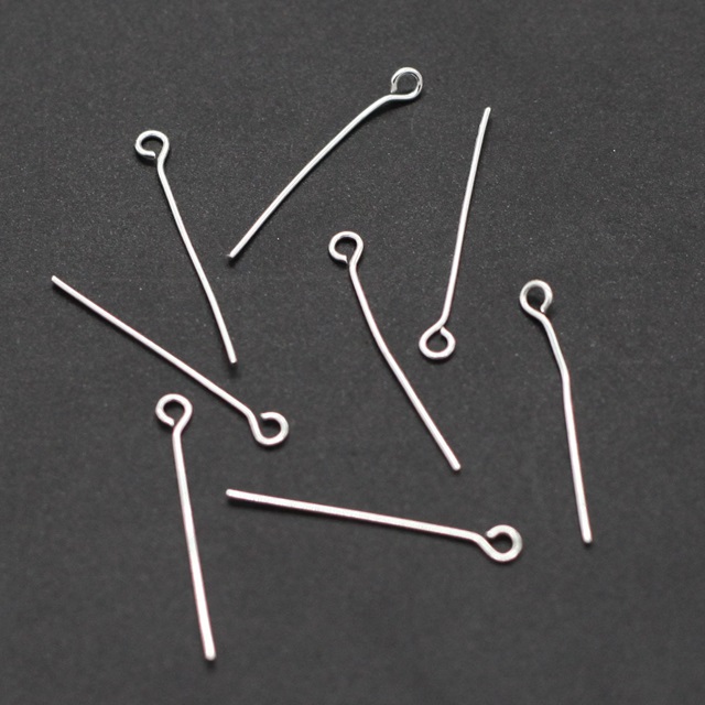 500gram Silver Plated Eye Pins Jewelry Finding 30mm - Click Image to Close