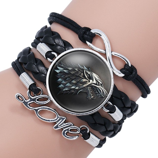 3Pcs Game of Thrones Insignia Multi-layer Gemstone Bracelet - Click Image to Close