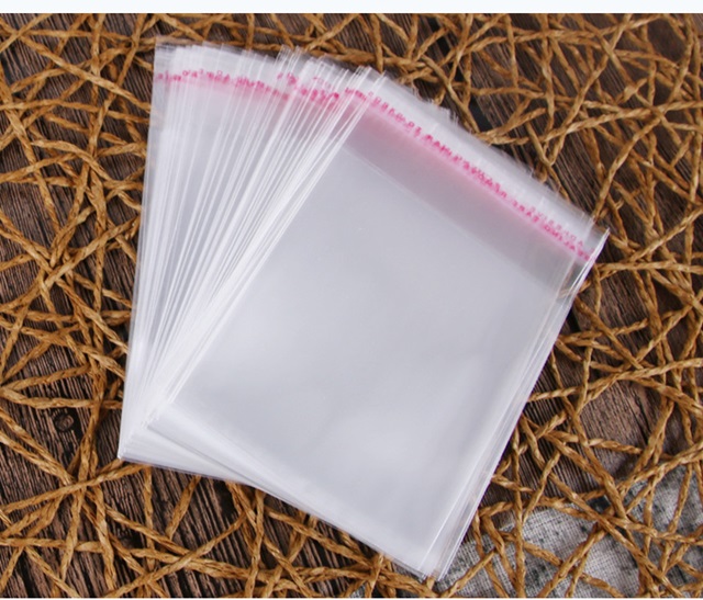 1000 Clear Self-Adhesive Seal Plastic Bag 14x10cm - Click Image to Close