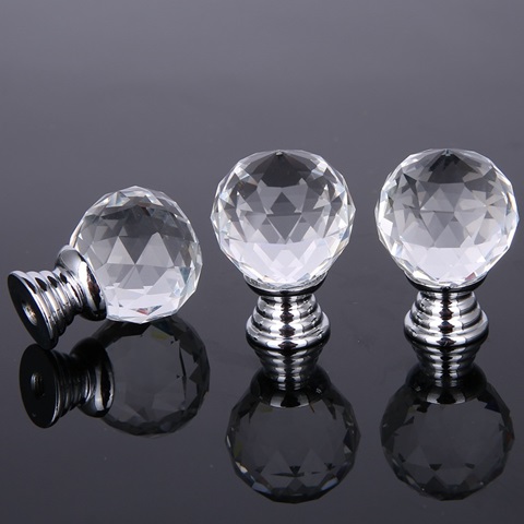 10Pcs Crystal Ball Door Cabinet Drawer Knobs Handles Pulls 40mm - Click Image to Close