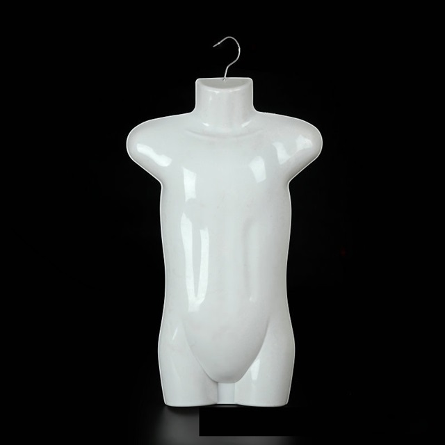 4Pcs White Children Torso Mannequin w/Hanging Hook - Click Image to Close