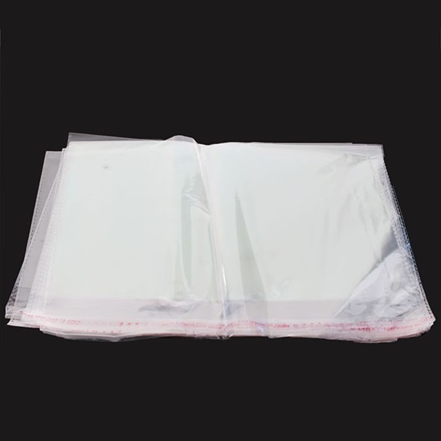 195X Clear Self-Adhesive Seal Plastic Bags 19.5x30cm NO Hole - Click Image to Close