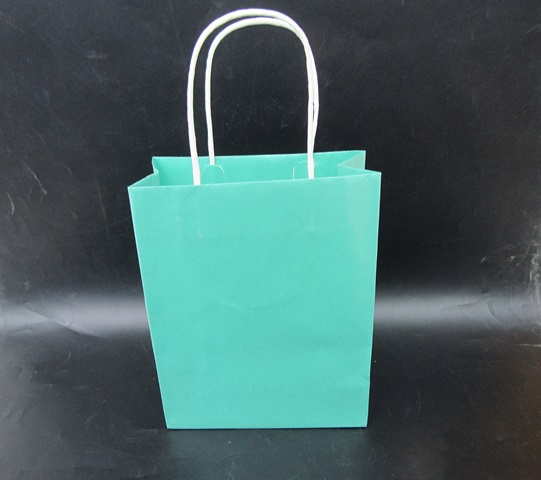 4Packets x 8Pcs Plain Paper Shopping Bags Gift Bags 22x17x8cm Mi - Click Image to Close