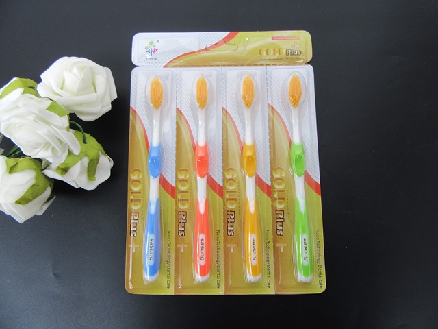 6Sheets X 4Pcs Soft Clean Toothbrushes Mixed Color for Adults - Click Image to Close