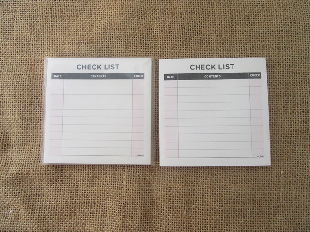 20Pcs Check List Memo Pad Notebooks - Click Image to Close