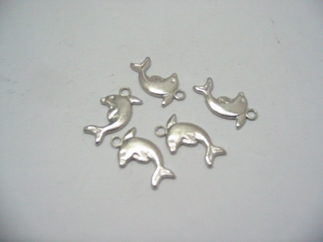 Jewellery Supply "100 Dolphin Shape Metal Pendant" - Click Image to Close