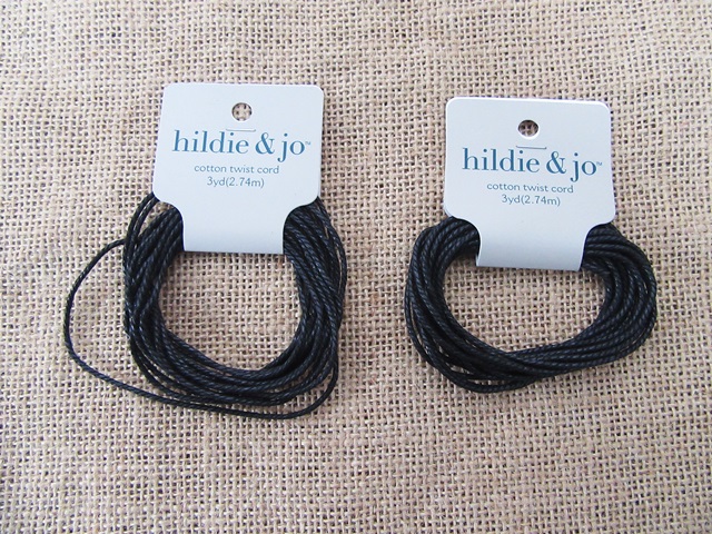 6Pkts X 6Pcs Cotton Twist Cord Twine Rope String Jewelry DIY Mak - Click Image to Close