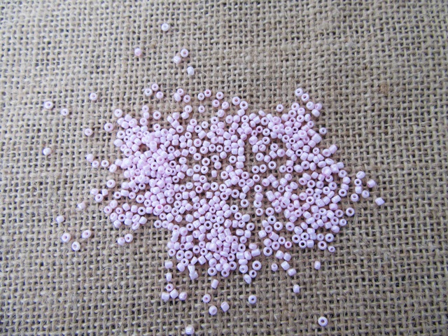 490Grams Pink Round Glass Seed Beads 1-3mm - Click Image to Close