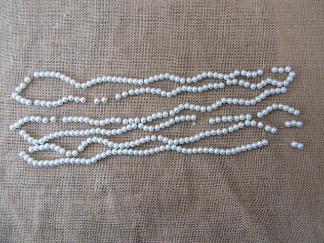 20Strands X 80Pcs White Round Glass Pearl Loose Spacer Beads 8mm - Click Image to Close