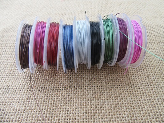 10Rolls X 10Meter Aluminium Craft Wire Jewelry Making 0.4mm - Click Image to Close