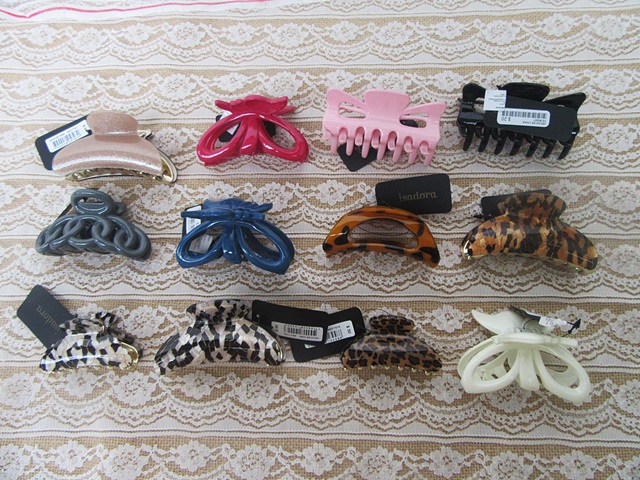 12Pcs New Claw Hair Clips Hair Clamp ASSORTED - Click Image to Close