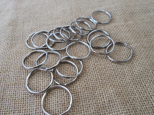 100Pcs Metal Key Rings Split Keyring 30mm Wholesale - Click Image to Close