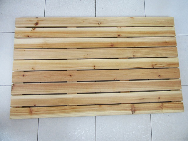 4 Pcs Cedar Plank Foothold Garden Home Decoration 90x54x3cm - Click Image to Close