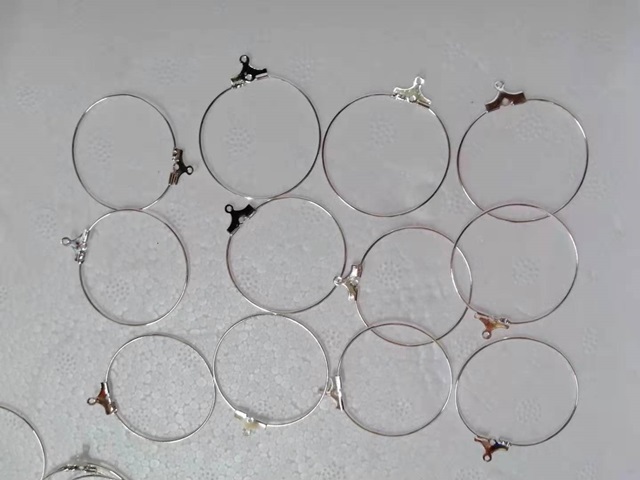 100Pcs Circle Round Big Hoop Earrings DIY Earrings Making - Click Image to Close