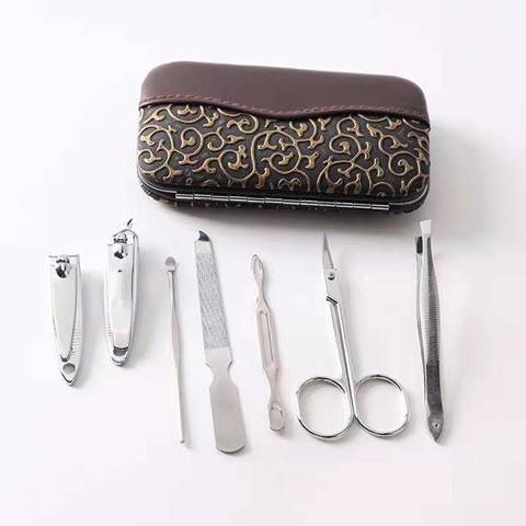 4Sets 7in1 Nail Clippers Manicure Pedicure Nail Care Set With Ca - Click Image to Close