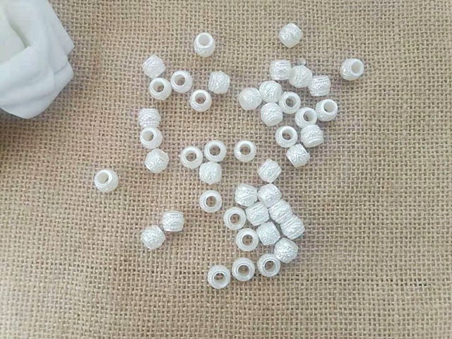 1100Pcs White Spacer Beads Pony Beads DIY Jewellery Findings - Click Image to Close