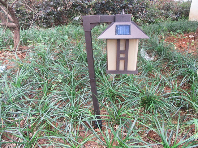 2Sets Vintage House Solar Pathway Light Garden Waterproof Outdoo - Click Image to Close