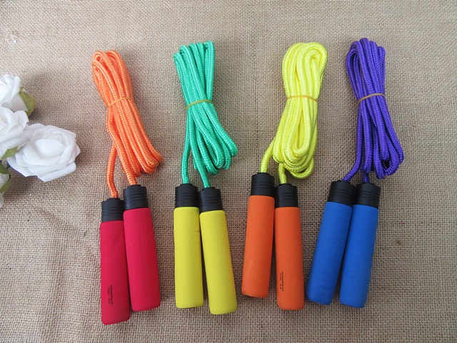 12Pcs Sponge Handle Jump Ropes Skipping Ropes Fitness Equipment - Click Image to Close