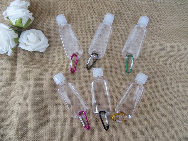 6Sets 50ml Empty Bottle Cosmetic Travel Plastic Bottle - Click Image to Close