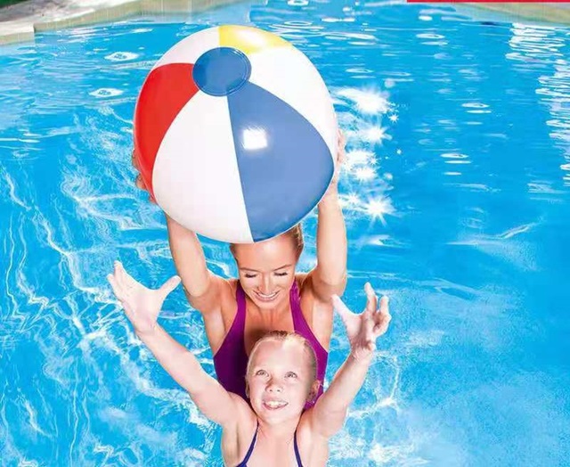 6Pcs 16in Inflatable Beach Ball Pool Party Fun Outdoor Toy - Click Image to Close