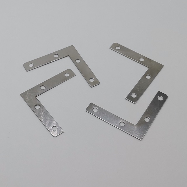 100Pcs Angle Flat L Shaped Corner Brace Bracket 3.8x3.8x5cm - Click Image to Close