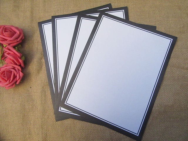 4Packs x 8Pcs A4 Border Designed Self-Stick Paper Business - Click Image to Close