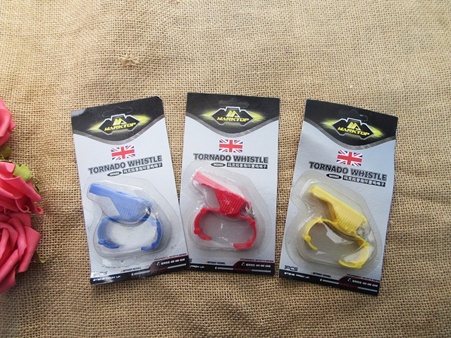 12Pcs Good Quality Referee Coach Loud Wrist Whistle Mixed Color - Click Image to Close