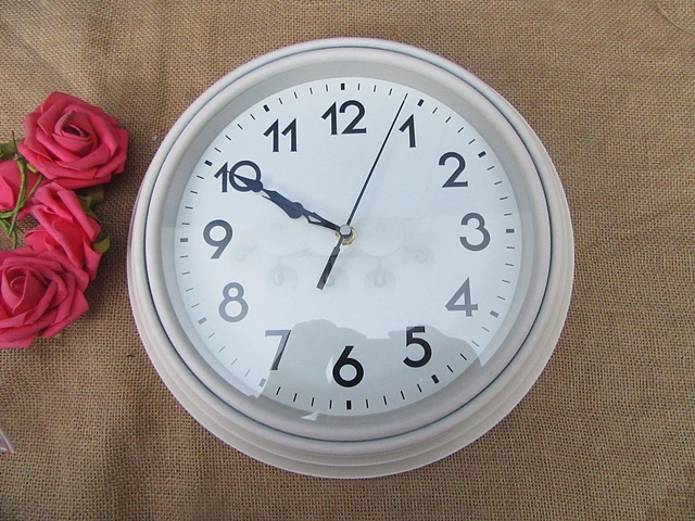 1Pc Round Simple Classic Wall Clock Room Office Home Decoration - Click Image to Close