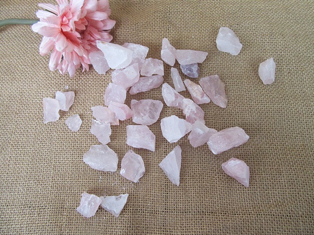 1Box Decorative Crystals Rose Quartz Stone Gemstone Rock DIY - Click Image to Close