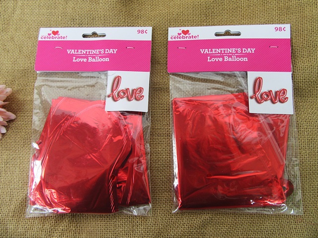 6Sets Red Foil Balloon Bride Love Valentines Day Wedding Party - Click Image to Close