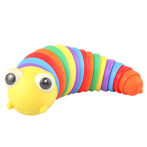 5Pc Funny Flexible Stress Relief Catterpillar Sensory Fidget Toy - Click Image to Close