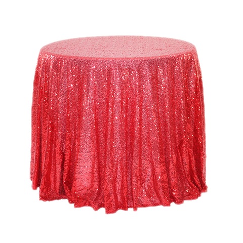 1Pc Red Sequin Table Cloth Cover Backdrop Wedding Party 120x240 - Click Image to Close