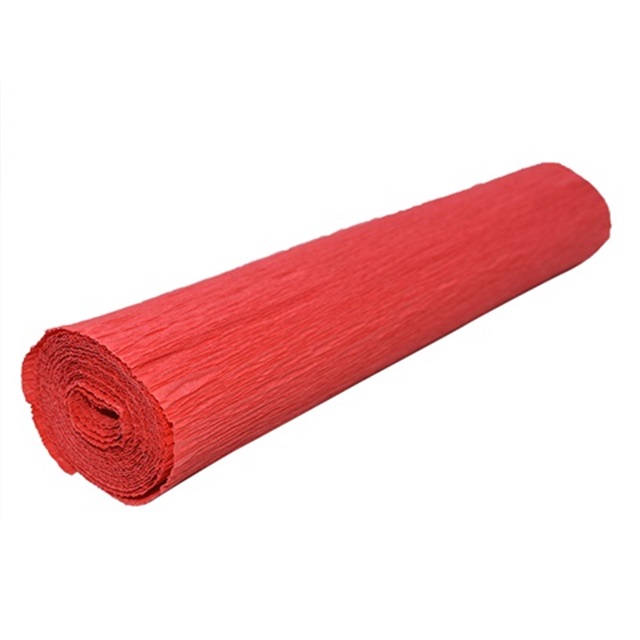 5 Rolls Red Single-Ply Crepe Paper Arts & Craft - Click Image to Close