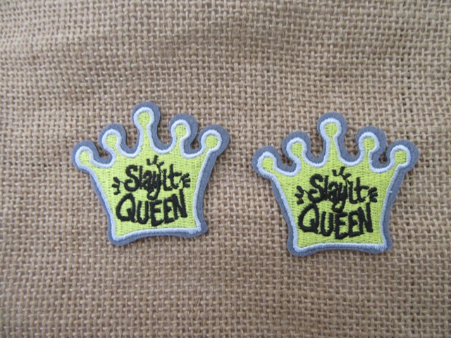 12Pcs Embroidered Iron On Patch Clothes Sewing Patches - Slay It - Click Image to Close