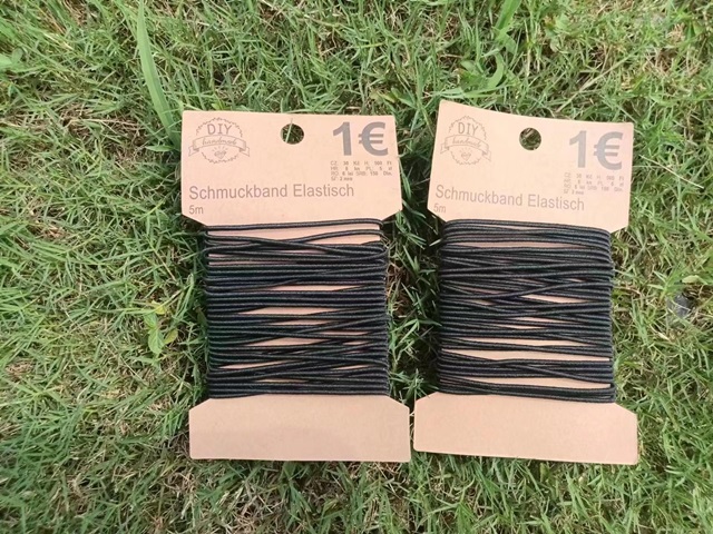 12Roll x 5m Black Sewing Elastic Jewelry Cord String Home Craft - Click Image to Close