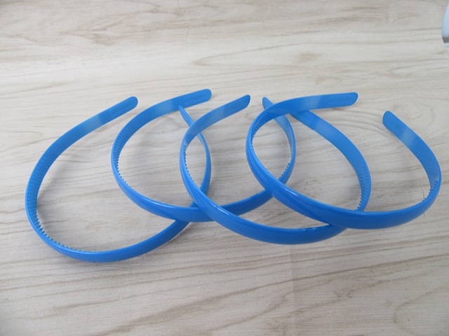 20Pcs Blue Headbands Hair Clips Craft for DIY 12MM - Click Image to Close