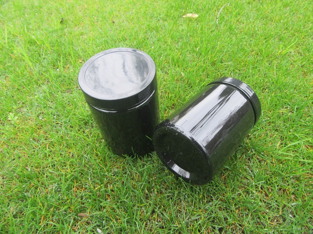 12Pcs Black Screw Empty PET Jars Storage Container 550ML - Click Image to Close