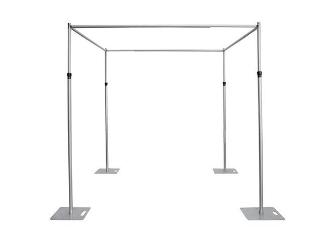 1Set Aluminium Square Top Backdrop Stand Party Background 3x3m - Click Image to Close