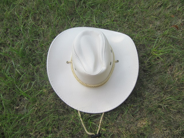 5Pcs Cream Fashion Cowboy Hats Outdoor Camping Hat Party Favor - Click Image to Close