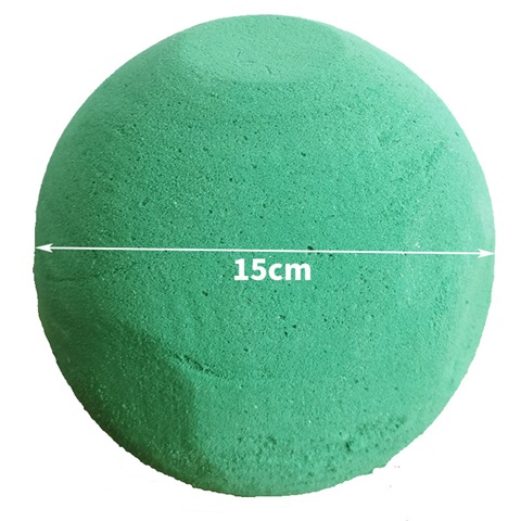 1Pc Round Wet Dry Foam Ball Flower Arrangement Holder 15cm Dia - Click Image to Close