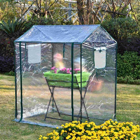 1Set Greenhouse Garden Shed Walk-in Gardening Plant Stand - Click Image to Close