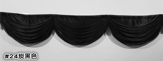 1Pc Black 3M Swag Drape Stage Wedding Background Backdrop - Click Image to Close